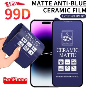 [Không bao giờ vỡ] kính cường lực Nhám Full Màn Chống Tia Sáng Xanh Cho iPhone X XR XS Max 11 12 13 14 15 Pro Max Mini Plus 6 6s 7 8 Plus SE