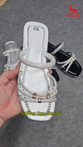 VMBX5 - Dép bệt quai xoàn đá mũi vuông đế cao su chống trơn có bigsize Cường Sen - Seninu