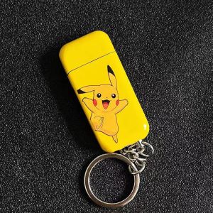 Creative Ordinary Flame Lighter With Keychain (Laser engraved)