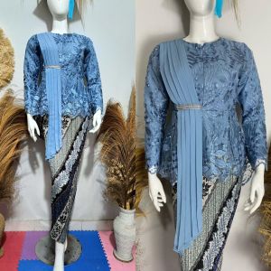 stelan kebaya tradisional dan modern klasik wisuda aurora selendang