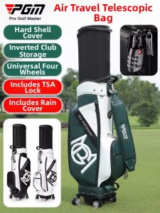 PGM GOLF | Expandable Hard Shell Golf Bag with Wheels for Airline Travel