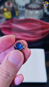 Collection Ceiling Grade Deep Blue Sea Starry Aquamarine Full S925 Silver Pendant