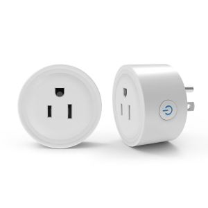 Tuya U.S.-Standard Smart Round Plug Wi-Fi Connectivity Compatible with Alexa and Google Home Ideal for Smart Homes