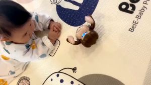 Jackjacktoys Mainan Edukasi Anak Bayi dan Balita Monyet dan Beruang Dapat Jungkir Balik 360° Bahan ABS Terdapat Lampu dan Suara
