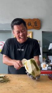 [SAMLEE M2222] 118# Durian_Knife with Cover (Colour Handle)