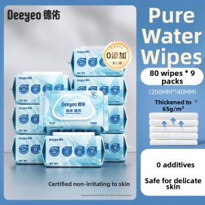 DEYOU | Pure Water Hand Mouth Wet Wipes for Home and Kindergarten