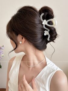 PINK EMPRESS | Large Floral Hair Clip for Thick Hair