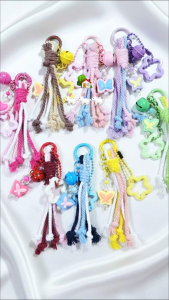 elsa88 - PROMOO Ready Gantungan Kunci Tali Aesthetic Bagcharm Macrame Keychain macrame Bag charm estetik Mini Ganci Tali Macame lucu