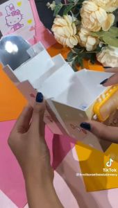 BOS Kotak Pensil Plastik Berdiri Tingkat Kunci Pin + Cermin/Pencil Box/Wadah Pensil