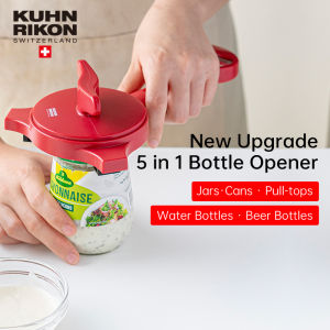 KUHN RIKON Jar Opener Can Opener Upgrade 5-in-1 Multi-function Labor-saving Open Bottle Beer Lids Swiss Design