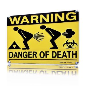 CIFbuy | Biển Hiệu Kim Loại Death Fart Phong Cách Cổ Điển Hài Hước Trang Trí Bằng Sắt Cho Quán Bar Phòng Ngủ Thiết Kế Retro Quà Tặng Năm Mới Chất Liệu Nhôm