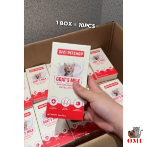 OMI Petshop Goats Milk for Cat and Dog (5gram/pack) | Membantu Sistem Penghadaman Tulang dan Bulu Kucing anda dalam bentuk susu