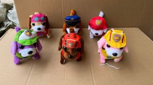 Chó bông xù cún con biết đi chó biết sủa vẫy đuôi đồ chơi trẻ em siêu cute