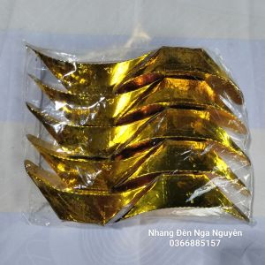 (Combo 30 thỏi)Giấy cúng vàng thuyền vàng thỏi hàng mã 3 túi 30 thỏi