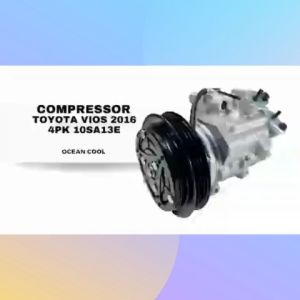 คอมแอร์ โตโยต้า วีออส ปี 2016 4 ร่อง 10SA13E COM0194 COMPRESSOR TOYOTA VIOS ’16 4PK 10SA13E คอมเพรสเซอร์