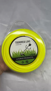 สายเอ็นตัดหญ้า แบบเหลี่ยม 15 เมตร ขนาด 3.5 มิล (เอ็นหนาและเหนียว) เอ็นตัดหญ้า จานเอ็นตัดหญ้า สีเหลือง