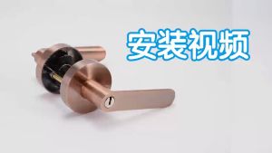 Aluminum Alloy Interior Door Lock with Tubular Lever Modern Anti-Theft Security Handle for Left/Right-Handed Doors 2-Color Options