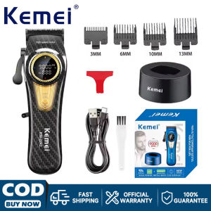 Kemei KM-2242 Professional mens electric hair clipper Wireless trimmer Rechargeable shaver Adjustable trimmer Shipment from Philippines
