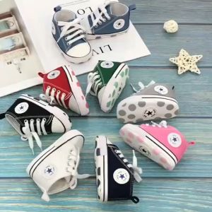 0-18 Months Old Boys And Girls Canvas Shoes Non Slip Walking Shoes Soft Soled Baby Shoes