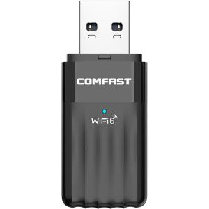 Comfast | Driver-Free WiFi6 Dual-Band AX900 Wireless Network Adapter with Bluetooth 5.3 for Desktop and Laptop