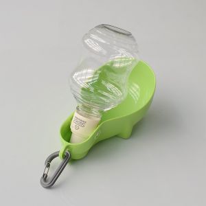 Red Dog Supemoto Folding Shiba Inu Water Bottle Pet Drinking Water Pomeranian Outdoor Water Feeder Portable Leak-Proof