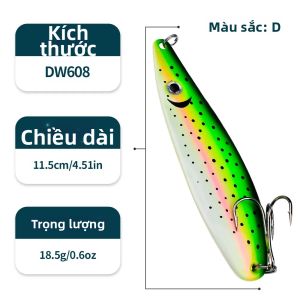 1 Cái Mồi Câu Kim Loại Nhiều Màu Sắc Kiểu Spinnerbait 11.5cm 18.5g Lá Liễu Đa Năng Dùng Cho Câu Cá Đen Ở Biển Sông Hồ.