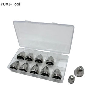 20Pcs 1.1/1.3/1.5/1.7/1.9mm P80 Plasma Electrode Nozzle Cutting Torch 60A 80A 100A P80 CNC Plasma Torch Tip Electrode Nozzle