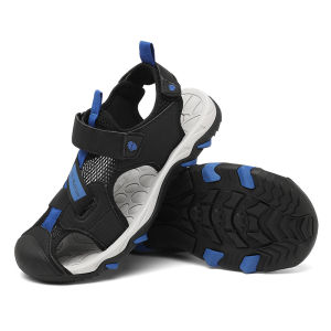 Mens Outdoor Sandals Anti-Collision Slip-Resistant Headed Stream Shoes Quick-Drying Wear-Resistant Water Shoes Casual Leather