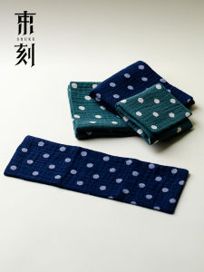 Super Absorbent Cotton Linen Tea Towel Zen Dry Foam Thickened Small Size Tea Cloth Table Mat Traditional Chinese Style Handmade