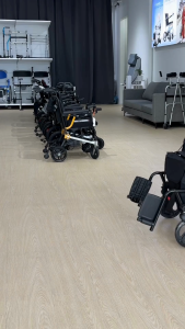 Premium Mobility Aids Foldable Wheelchair Lightweight Aluminum with Brake Adjustable Rollator Walking Aids