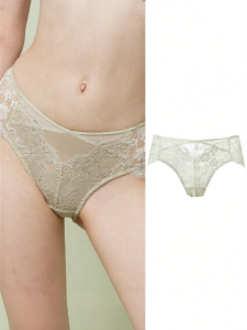 GAINREEL | Lace French Low-Waist Brief Panties Breathable Soft Naked Feel