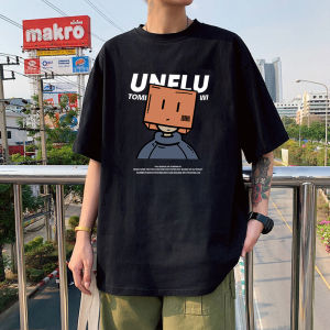 Áo Thun Nam Tay Ngắn Mùa Hè Dáng Rộng Thoải Mái Thường Ngày Thời Trang Cặp Đôi Cotton Phong Cách Mỹ Thường Ngày