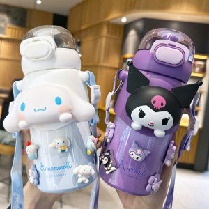 Kurumi Insulated Stainless Steel Straw Cup Cute Cinnamon Dog Children Straight Drink School Cup with Strap Chinese Mainland Made