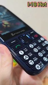 inovo โทรศัพท์ปุ่มกด I-18 Hot ระบบ Dual SIM (2 ซิม) จอกว้าง 3.9 นิ้ว ปุ่มใหญ่ ลำโพงดัง ประกัน 1 ปี