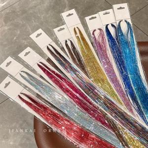 Fine Colorful Sparkle Head Ties for Braiding