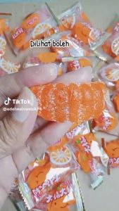 TYL Permen Kupas Jelly Jeruk Pisang Mangga Anggur Peach Orange Soft Candy Fruit Halal Viral 100gr