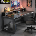 Carbon Fiber Computer Desk Simple Modern Home Office Workstation Small ...