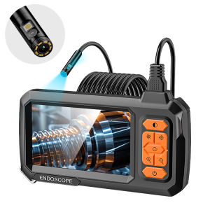 Industrial Endoscope 4.3 IPS Screen HD1080P Dual Lens 2M-20M 8MM Automotive Endoscopy Inspection Plumbing Borescope Camera
