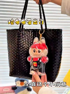 【Local Stock】High Grade Labubu Shape Protective Case HD Transparent Protective Acrylic Doll Case