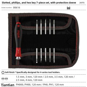 Wiha | Adjustable Slotted and Crosshead Multi-Function Anti-static Screwdriver