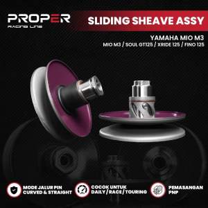 PULLY BELAKANG MIO M3 /SOUL GT 125/FINO 125/X-RIDE 125 SLIDING SHEAVE ASSY PROPEE RACING LINE