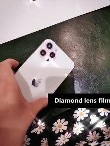 Tempred Glass Pelindung Lensa Kamera iPhone 13/11/12 Pro ProMax iPhone Camera Lens Protector Ring Diamon Glitter - Cover Lensa Iphone