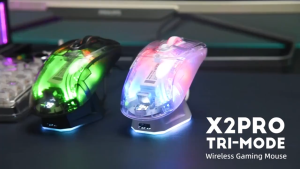Attack Shark X2Pro Gaming Mouse Magnetic RGB PAW3212 Bluetooth Tri-mode Connection Gamer Wireless Mouse DPI Adjustable