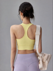 FITNESSGIRL | High Support Shockproof Gathered Sports Bra