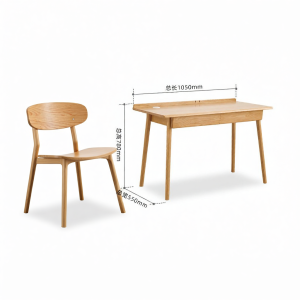 YUANSHI YUANSU | Solid Wood Simple Nordic Study Desk For Small Spaces