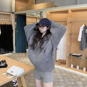 DUOFEIYAN | Áo Sweater Hoodie Zip-Up Phong Cách Hàn Quốc