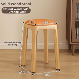 ZHUSHANXIA | Sturdy Stackable Quiet Stool