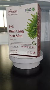 Herbafood Trà Đinh Lăng Hoa Sâm Hỗ trợ ngủ ngon An thần giảm stress Bồi bổ sức khỏe 60 túi lọc 45g