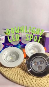 Lampu Downlight LED Spot Sorot 3W 3 Watt / 5W 5 Watt 3 Mata LED Harga promo Murah Bebas Ongkir