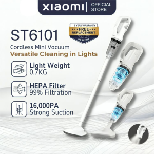 Xiaomi Wireless 6 in 1 Vacuum Cleaner For Home Wet and Dry Vacuum Cleaner Portable Handheld Vacuum Cleaner HEPA Filtration Mini Small Vaccume Cleaner For Bed and Sofa Car Vacuum Cleaner Wet and Dry Vaccuum Cleaner